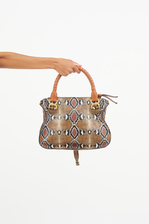 Chloé Brown & Multicolour Marcie Bag