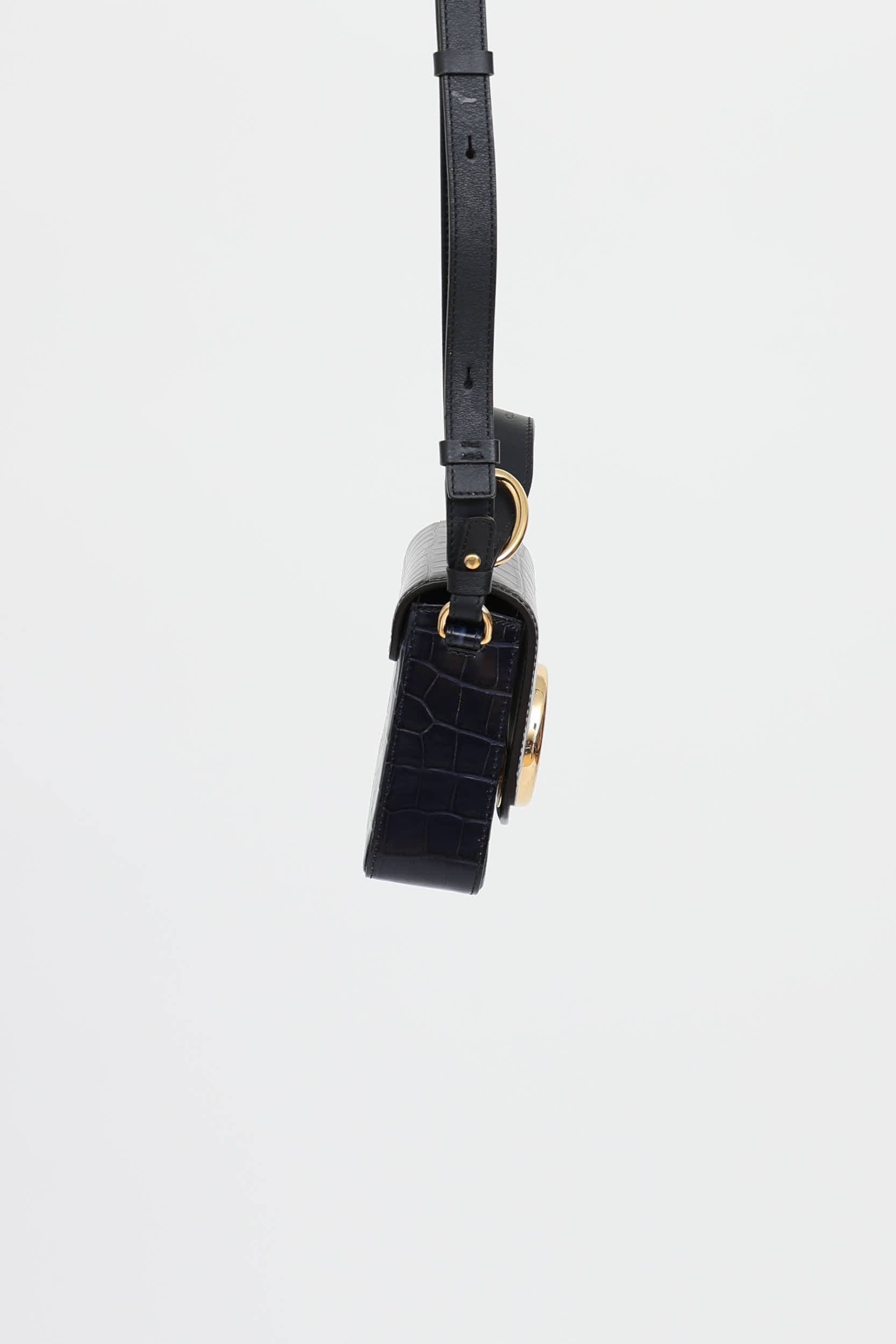 Chloé Embossed Leather Mini C Bag