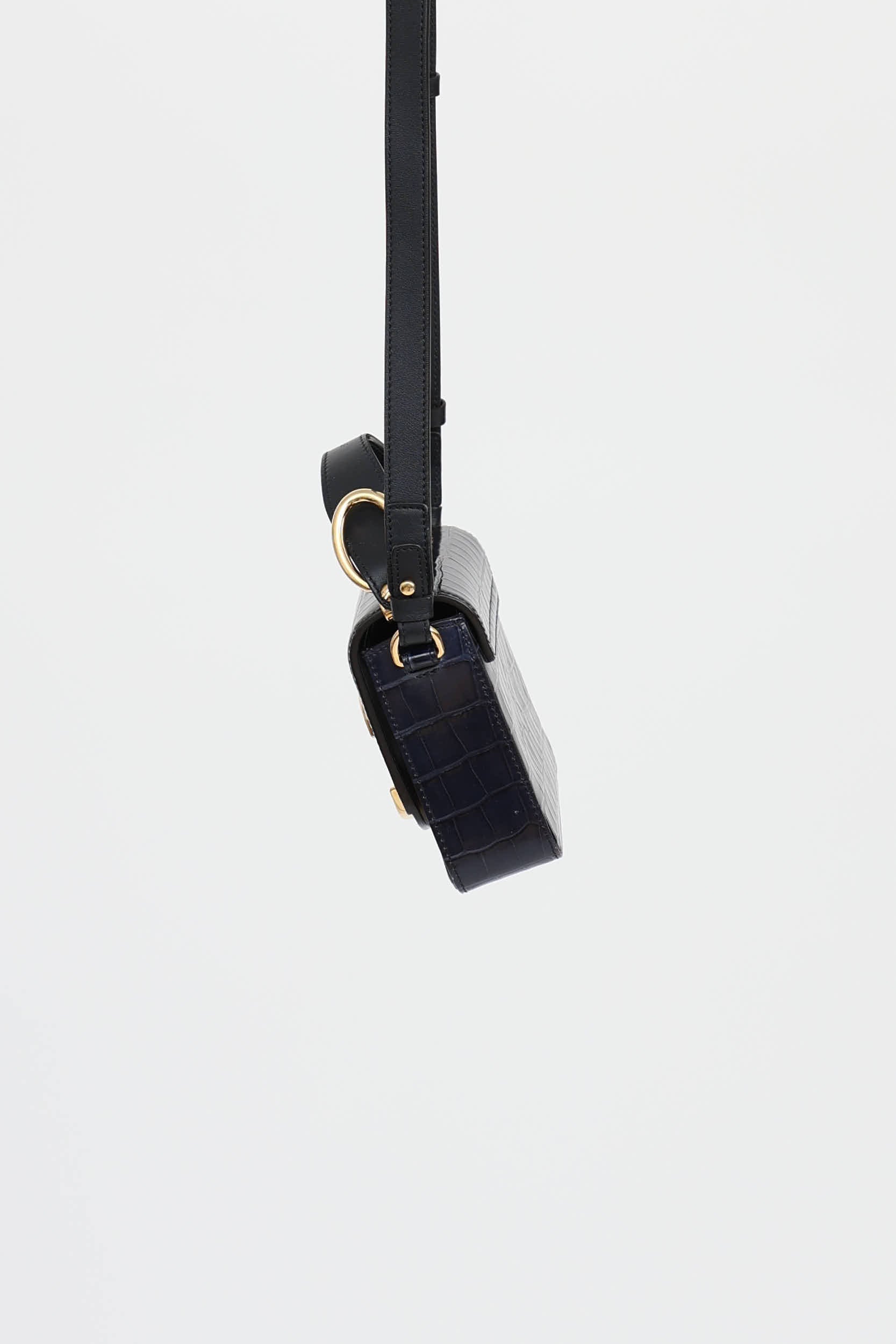 Chloé Embossed Leather Mini C Bag