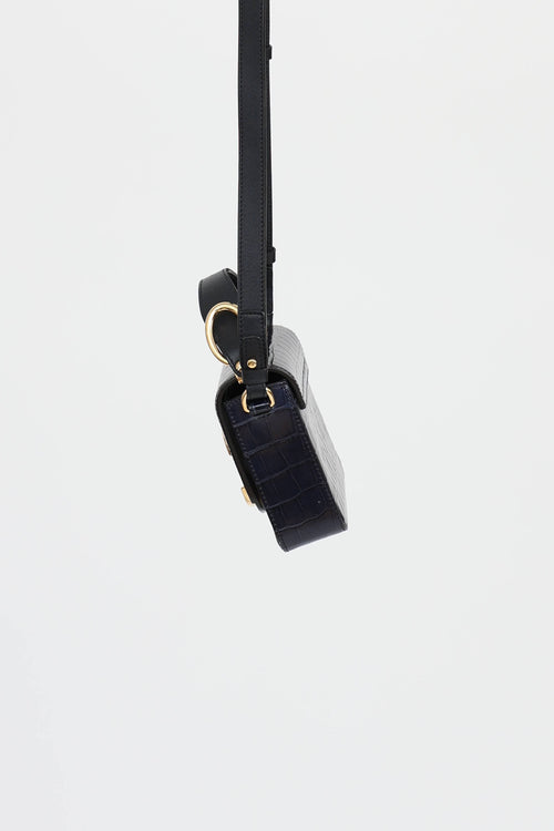 Chloé Embossed Leather Mini C Bag