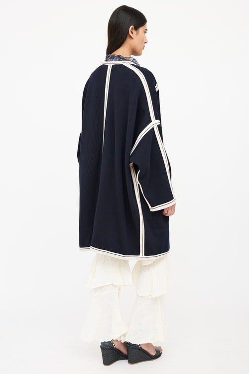 Chloé Wool Panelled Knit Coat