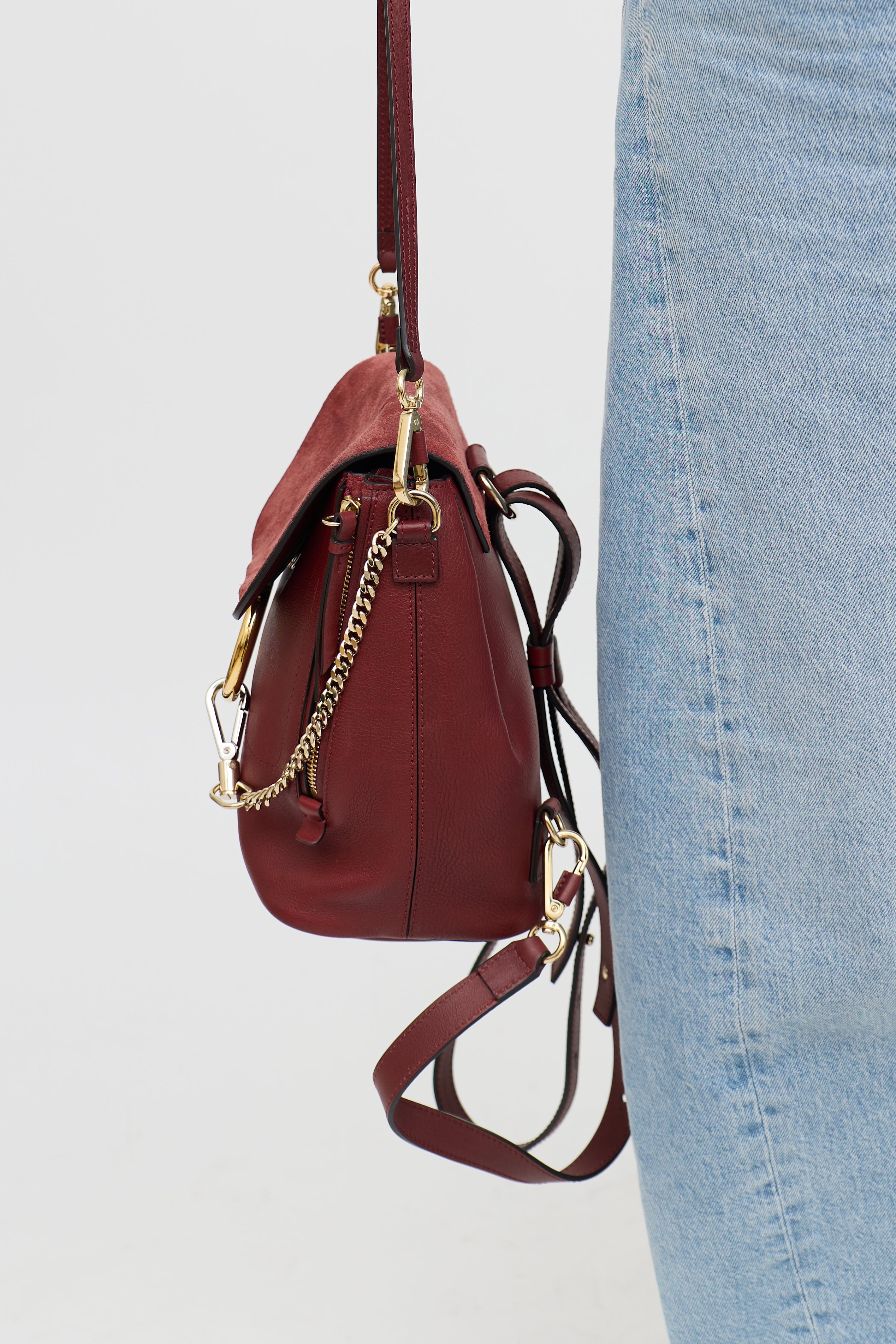 Leather & Suede Faye Backpack
