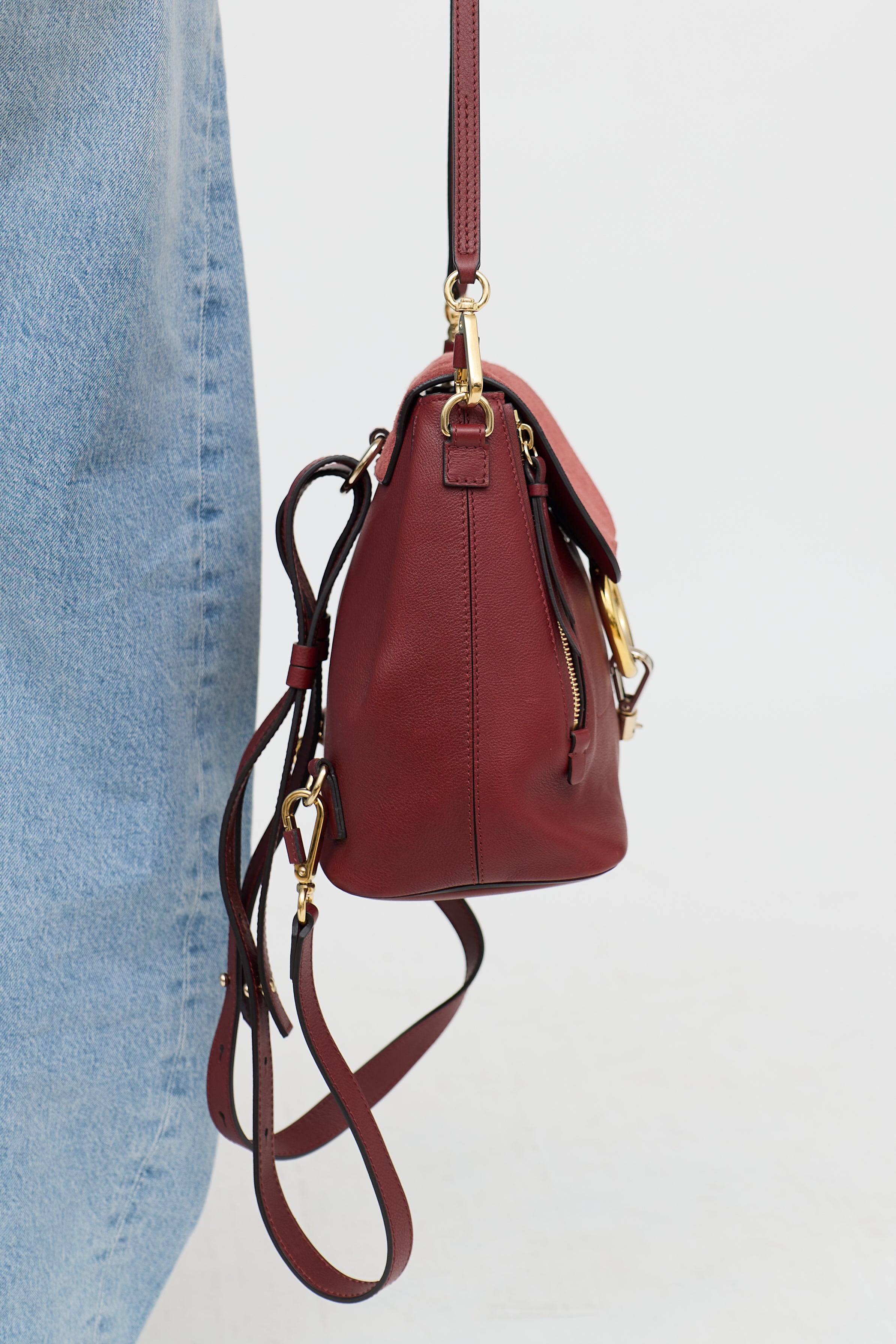 Leather & Suede Faye Backpack