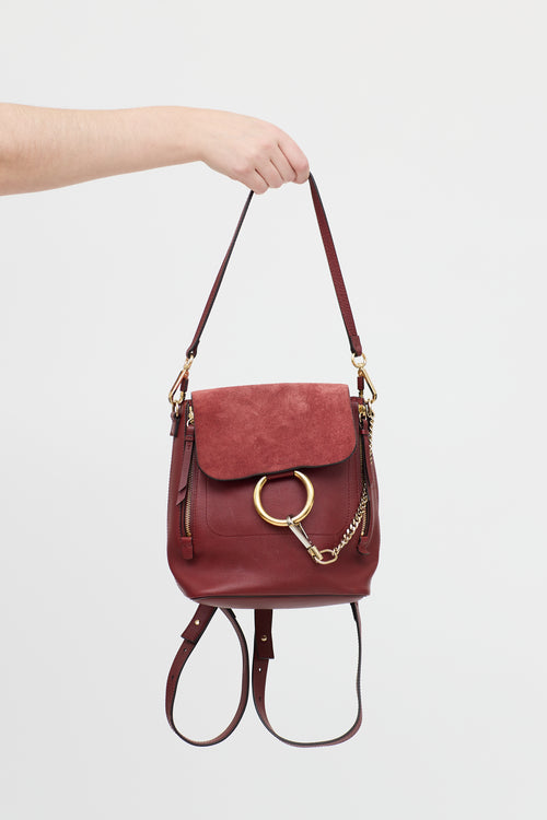 Leather & Suede Faye Backpack
