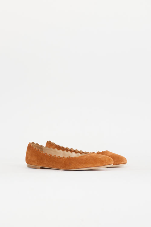 Chloé Suede Lauren Flat