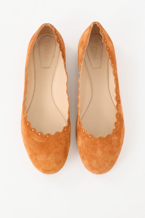 Chloé Suede Lauren Flat