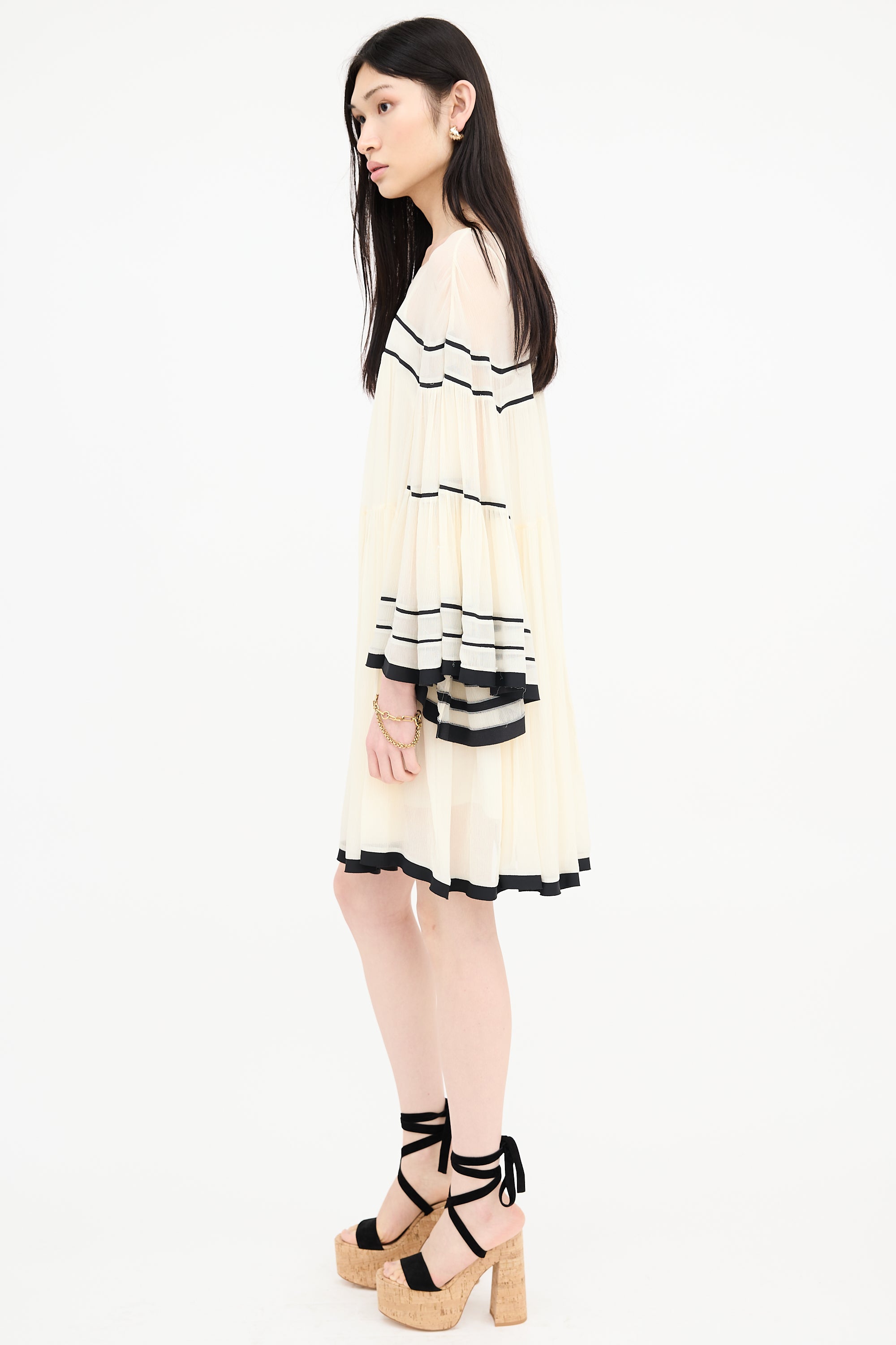 Chloé Silk Sheer Mini Dress