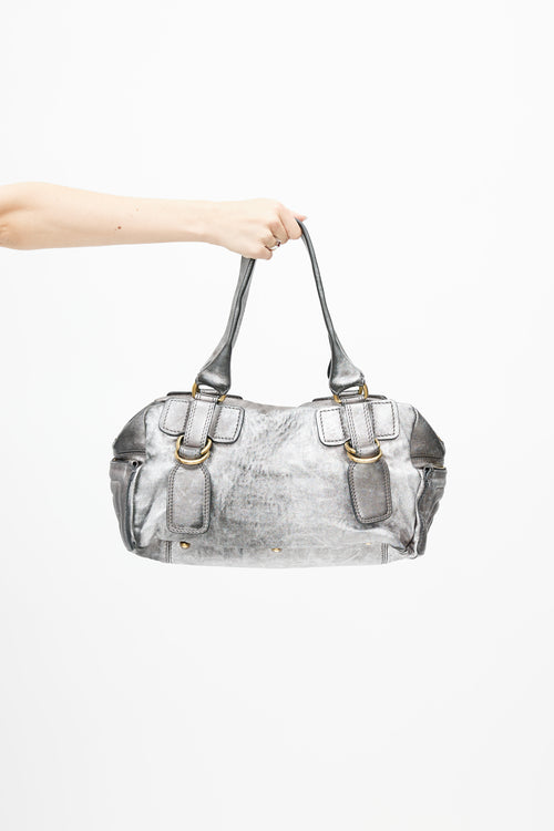 Chloé Silver & Gold Bay Shoulder Bag