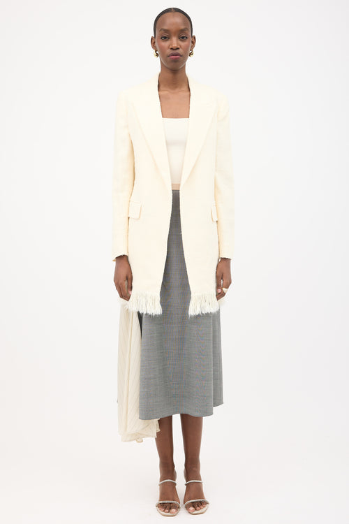 Chloé Spring 2022 Silk Boucle Fringe Jacket