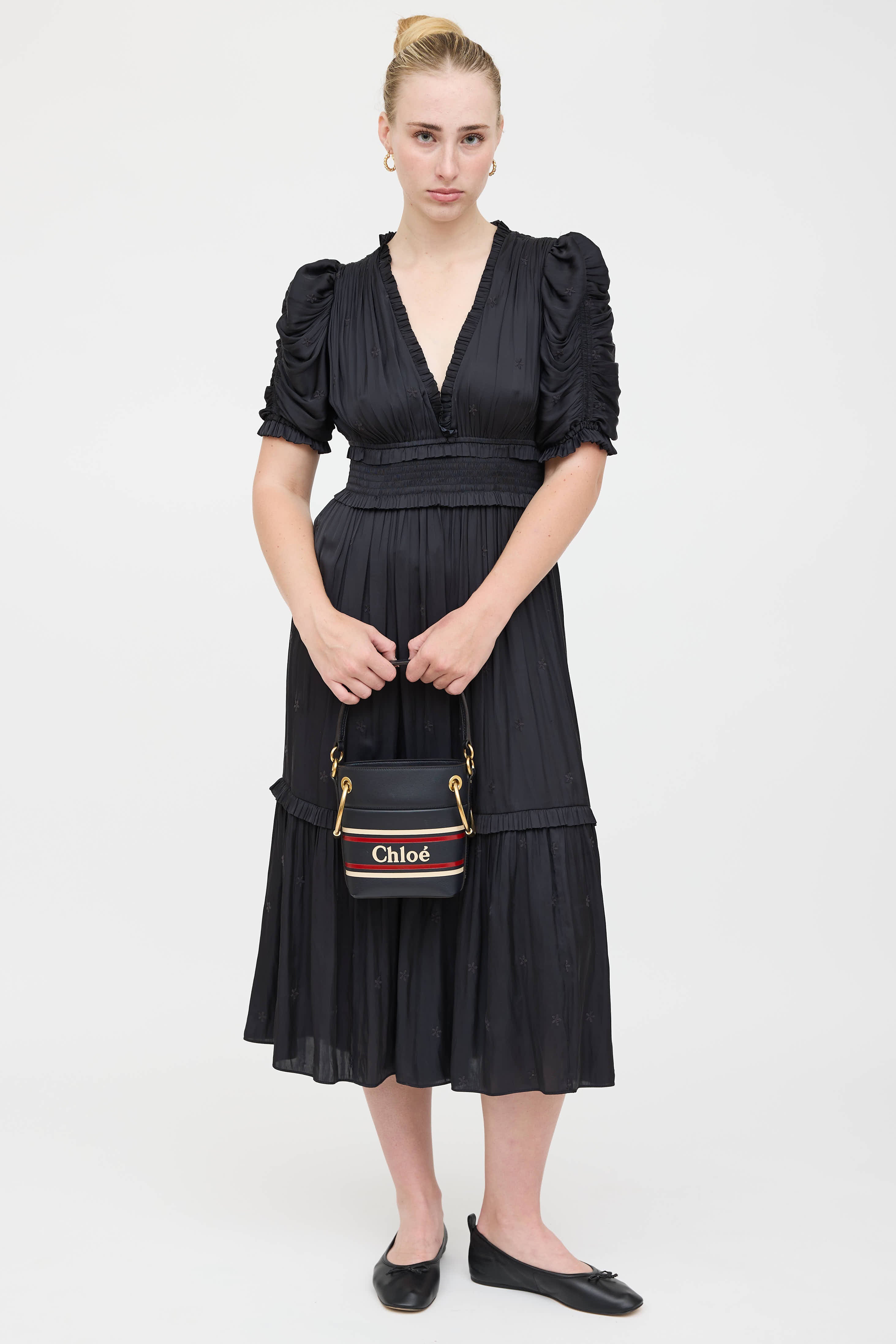 Chloé Striped Roy Bucket Bag