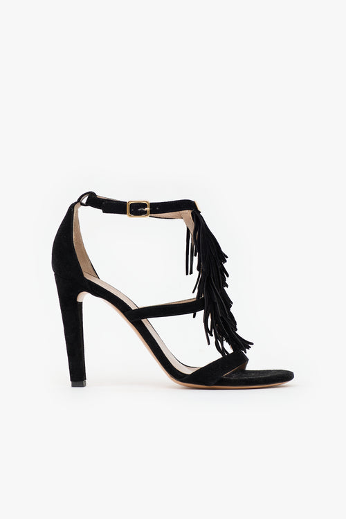 Chloé Suede Fringe Sandal