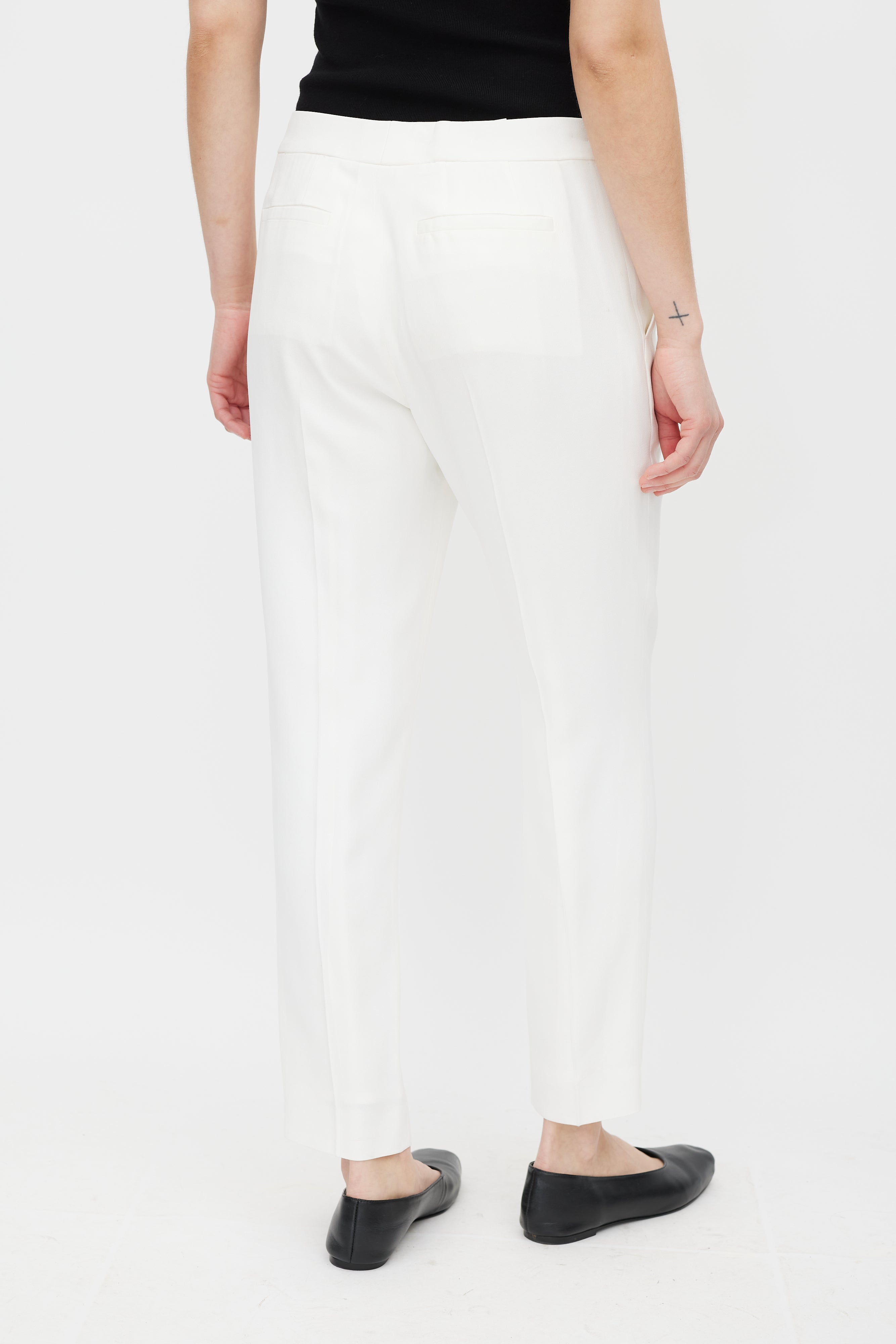 Chloé White Tapered Trouser