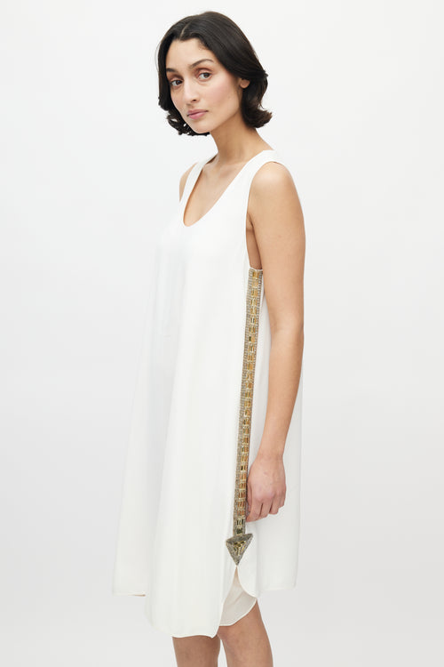 Chloé White & Yellow Crystal Dress