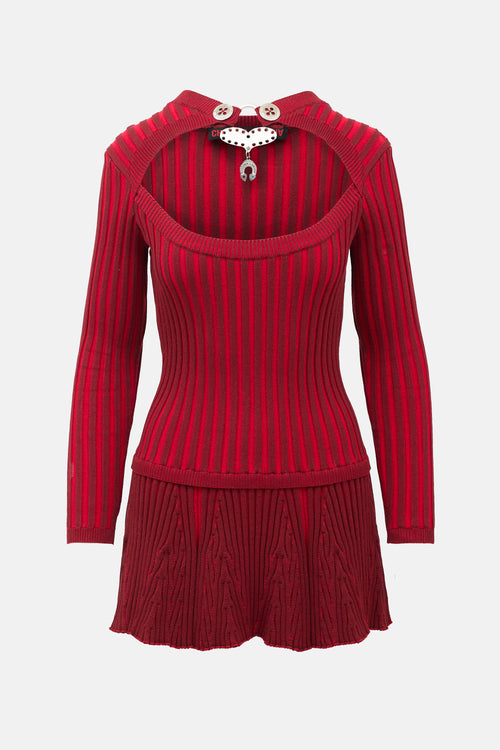 Chopova Lowena Rib Knit Patsy Mini Dress