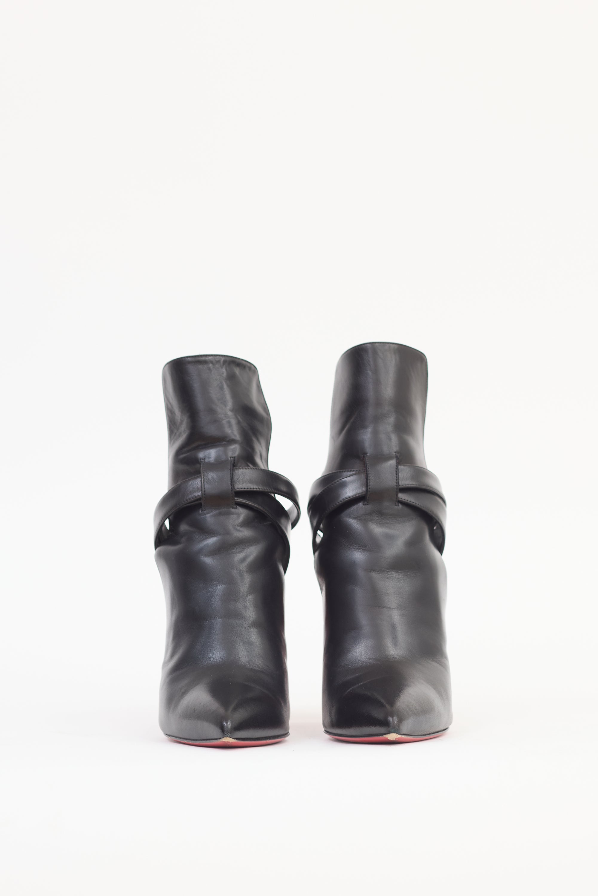 Christian Louboutin Black & Multicolour Leather Pontipik 100 Boot