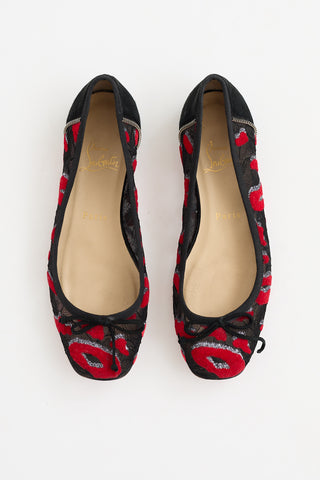 Christian Louboutin Pattern Lace Flat
