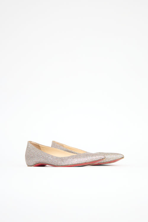 Christian Louboutin Glitter Ballalla Flat