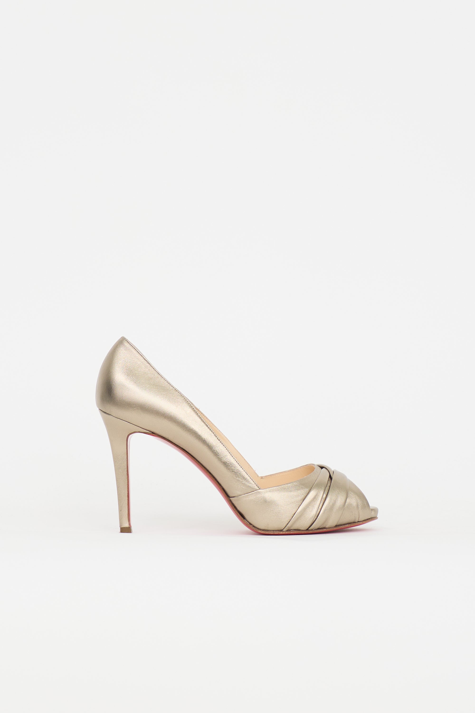Christian Louboutin Metallic Leather Heel