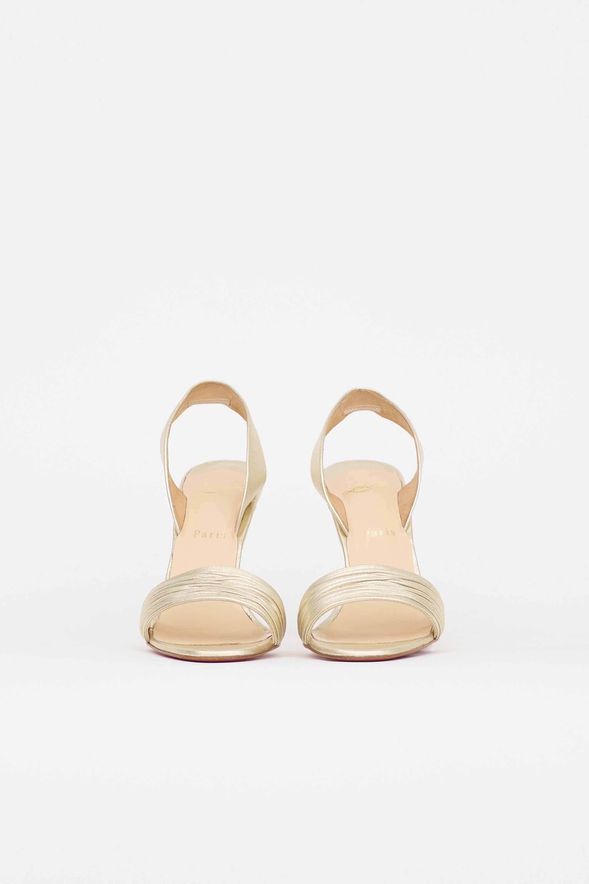 Christian Louboutin Leather Slingback Sandal