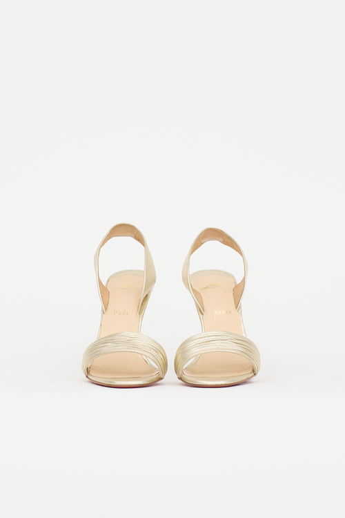Christian Louboutin Leather Slingback Sandal