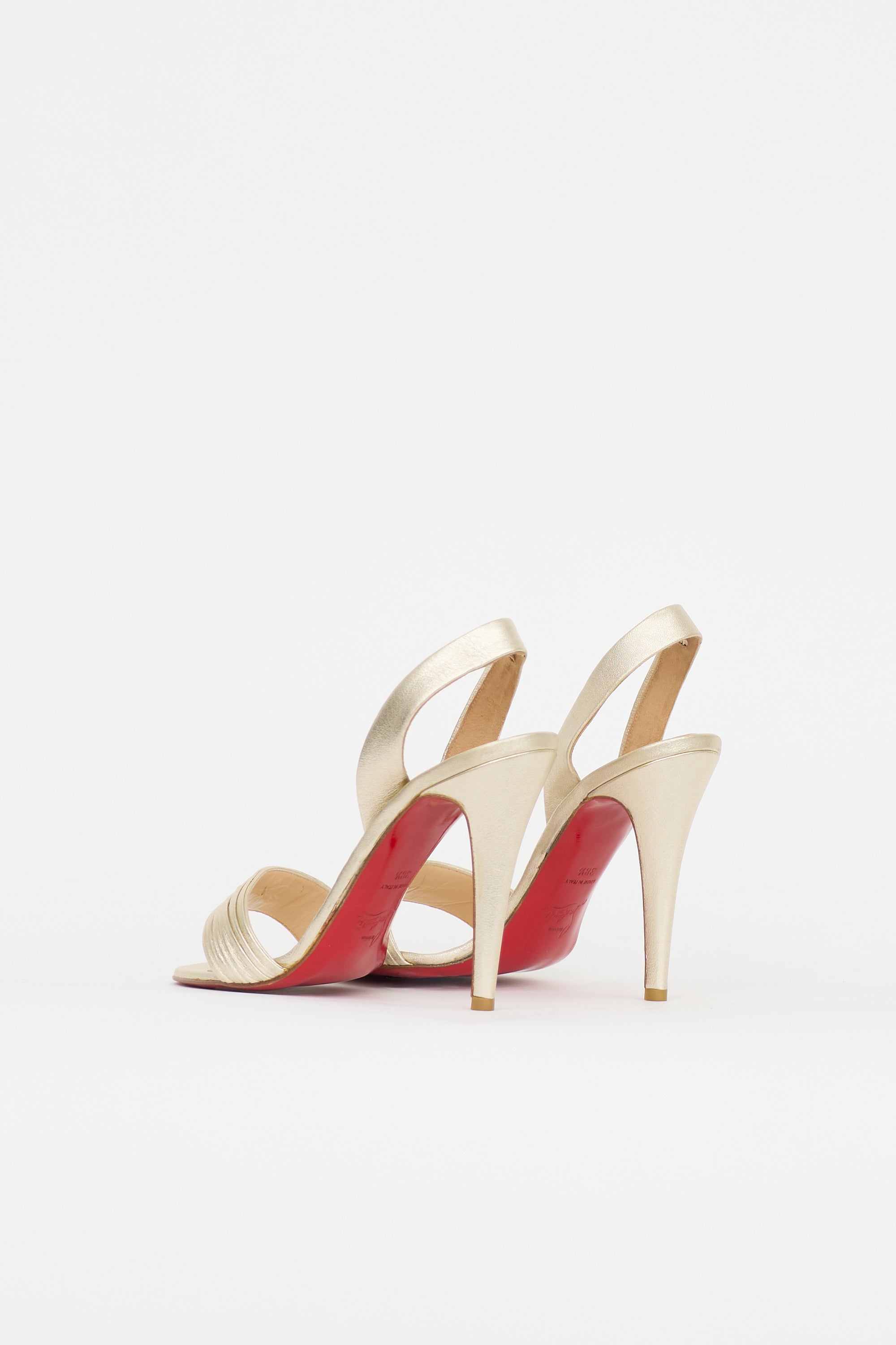 Christian Louboutin Leather Slingback Sandal