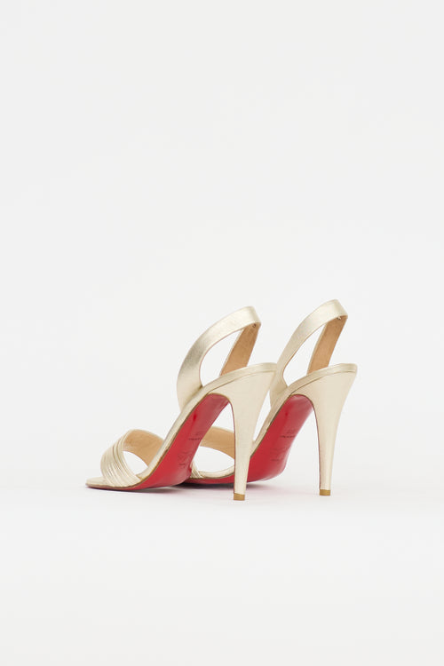 Christian Louboutin Leather Slingback Sandal