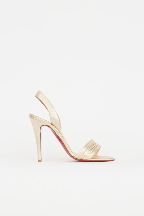 Christian Louboutin Leather Slingback Sandal