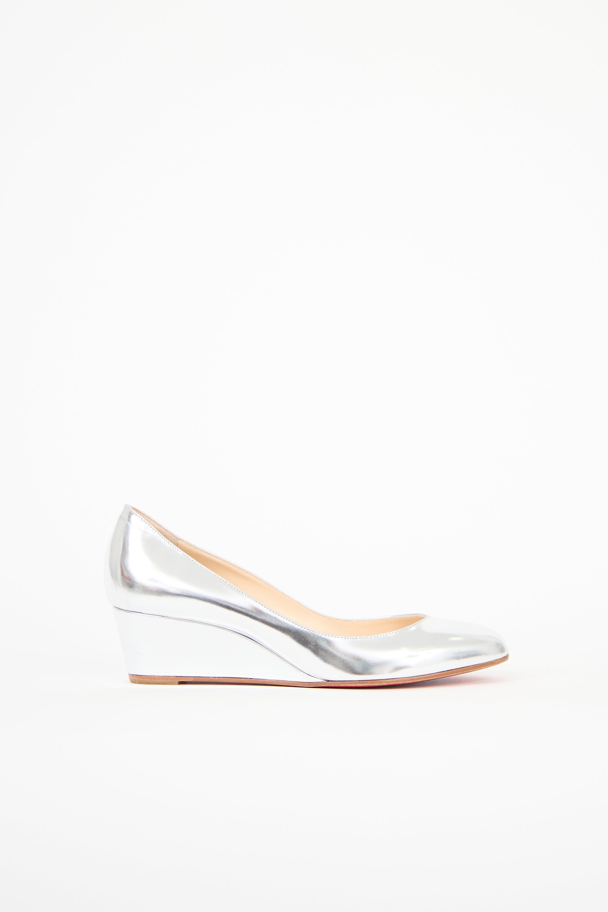 Christian Louboutin Metallic Wedge Heel