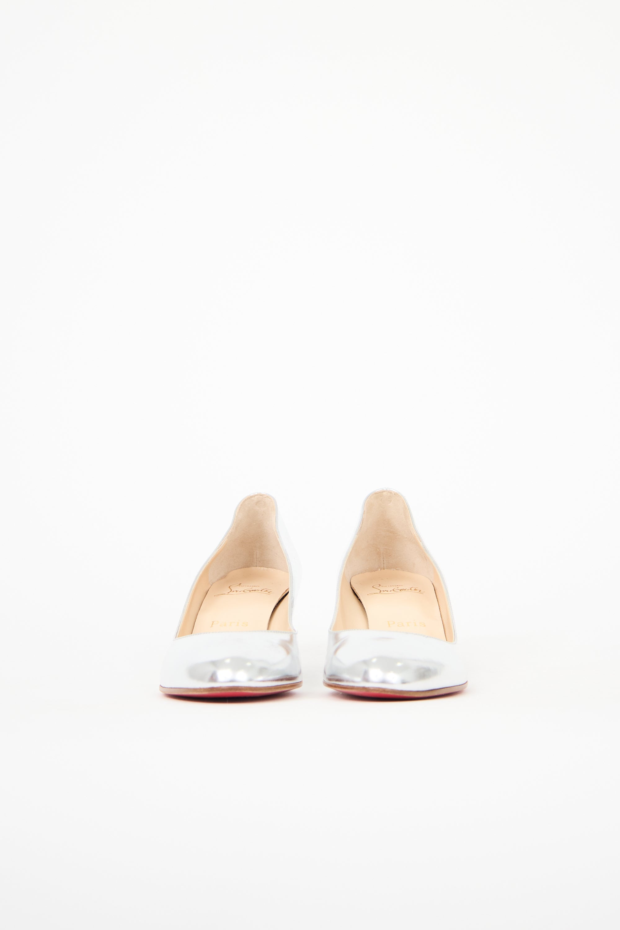 Christian Louboutin Metallic Wedge Heel