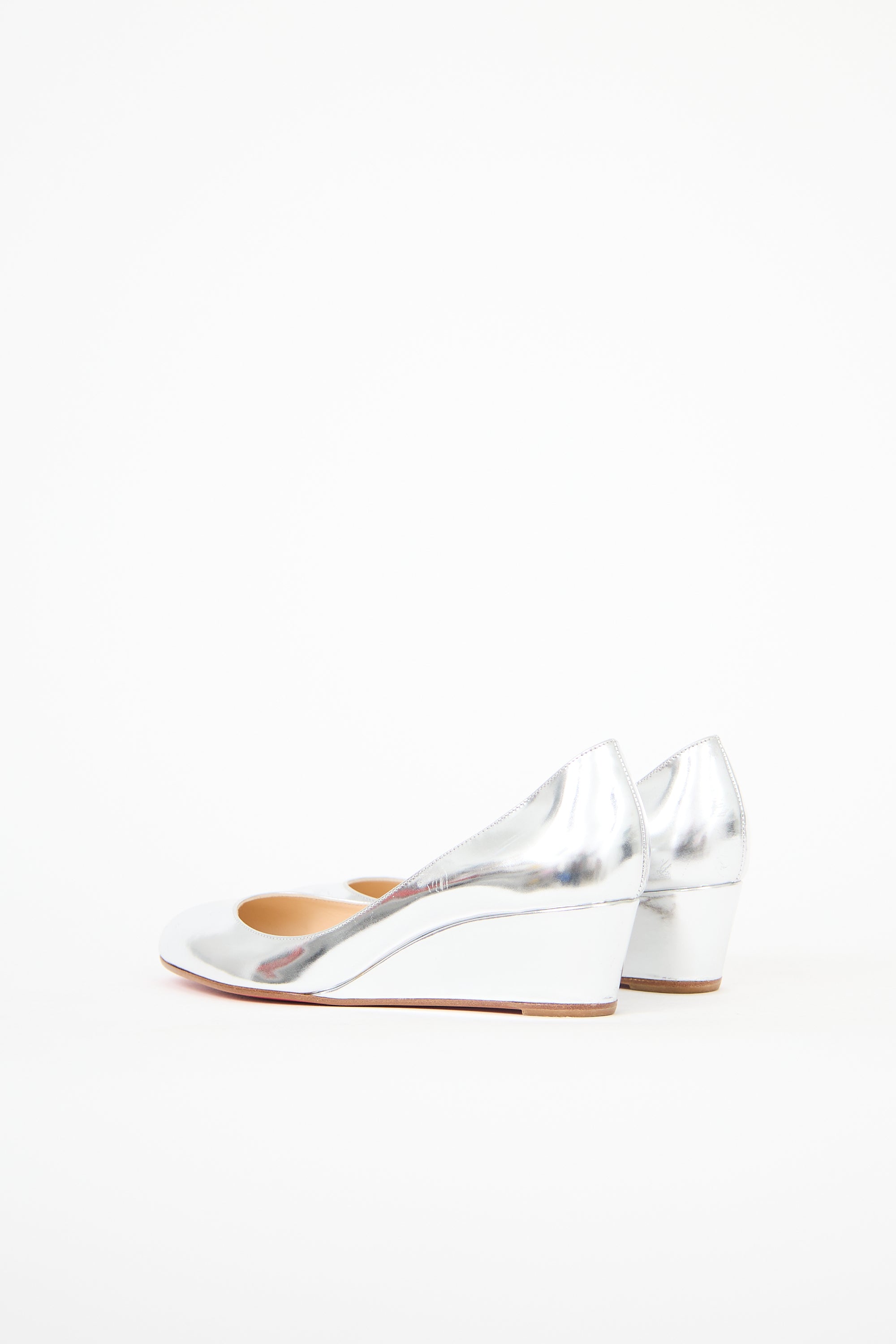 Christian Louboutin Metallic Wedge Heel