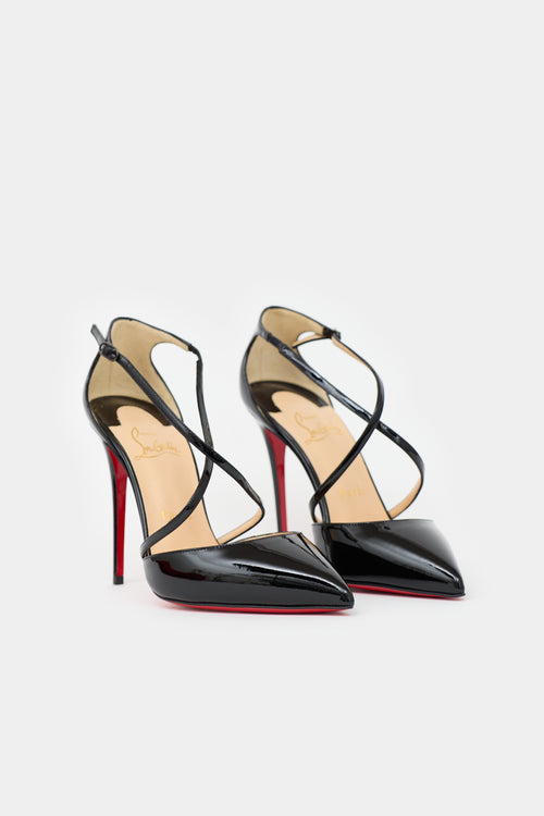 Christian Louboutin Patent Cross Blake  Pump