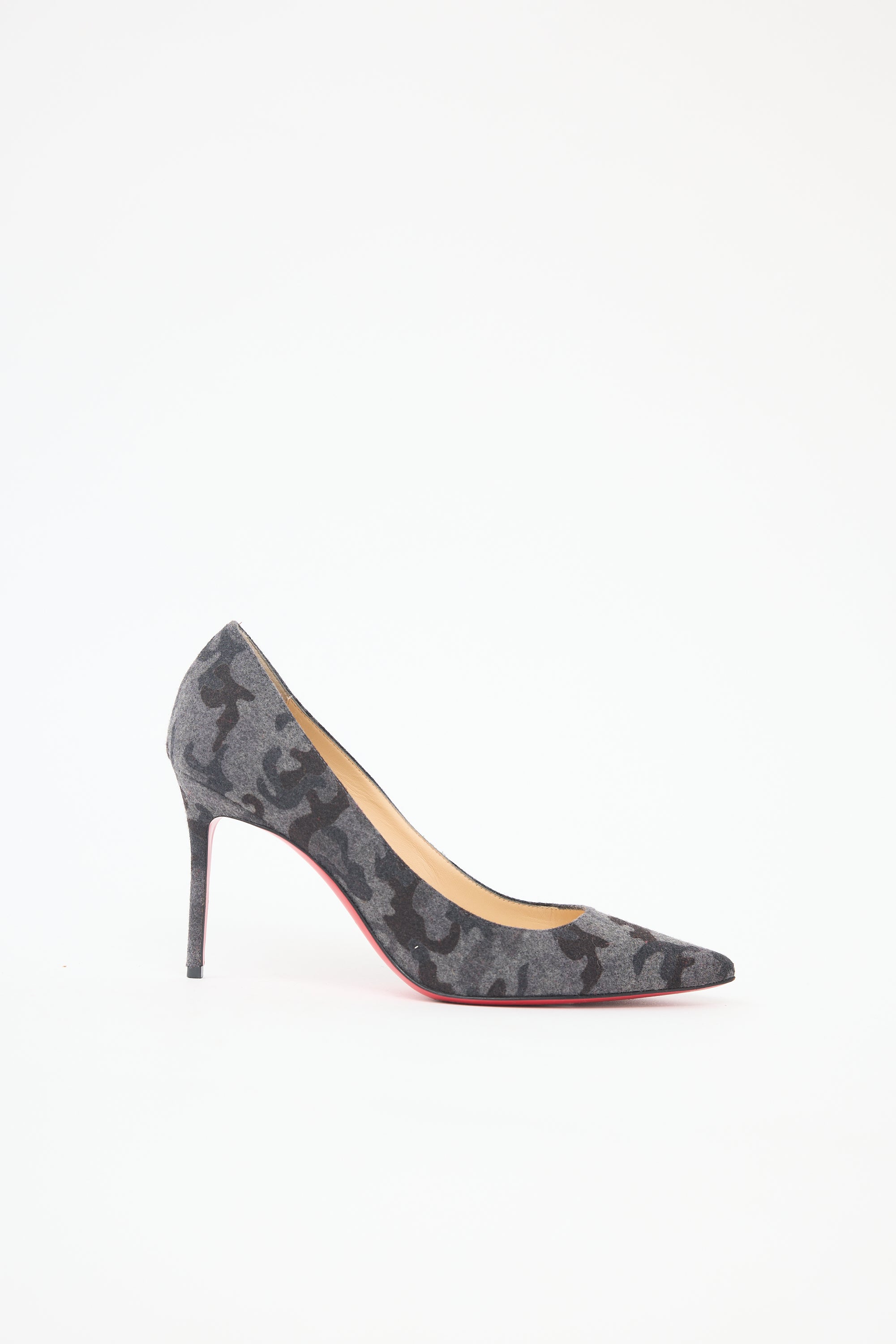 Christian Louboutin Flannel Camouflage Decollete Pump