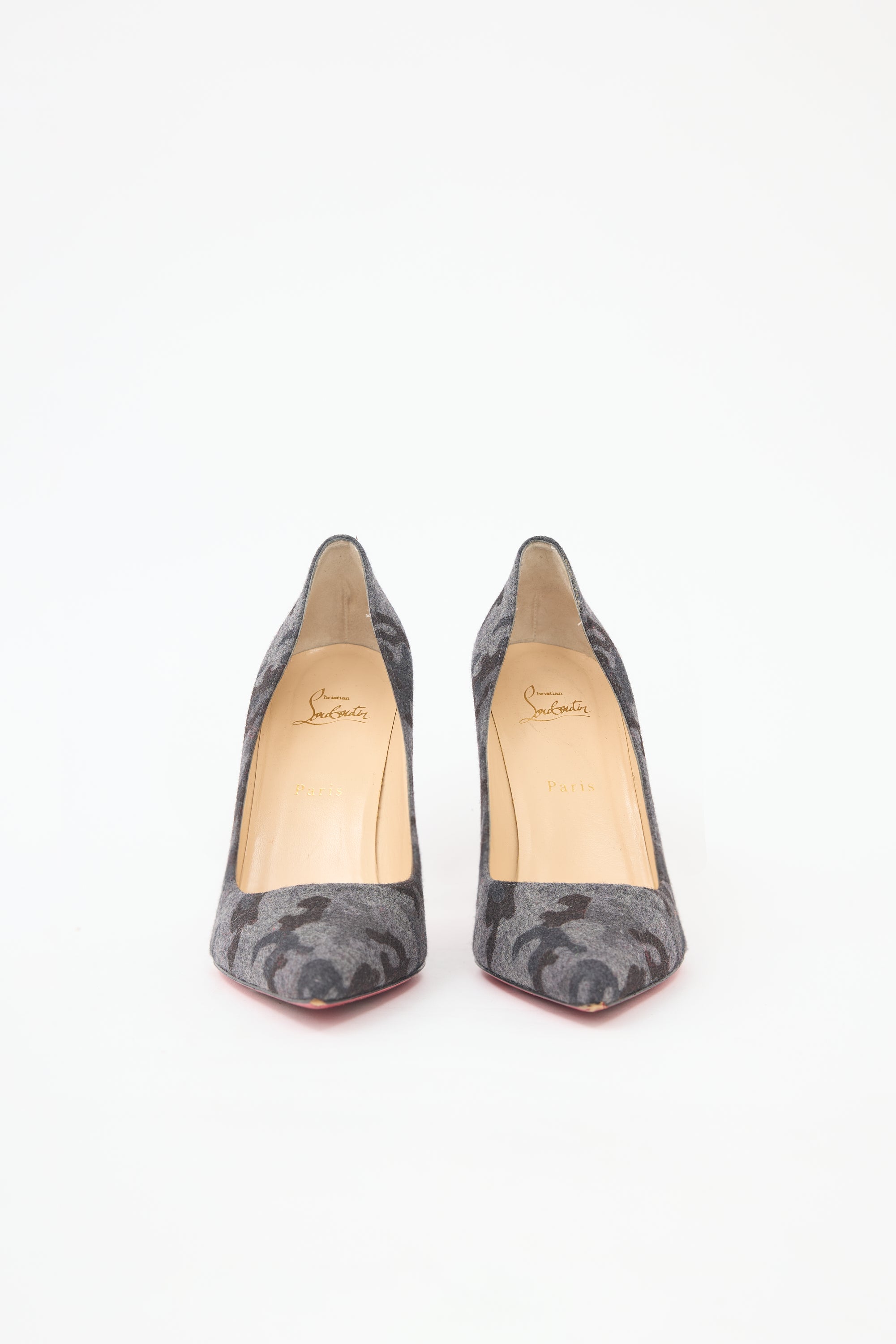 Christian Louboutin Flannel Camouflage Decollete Pump