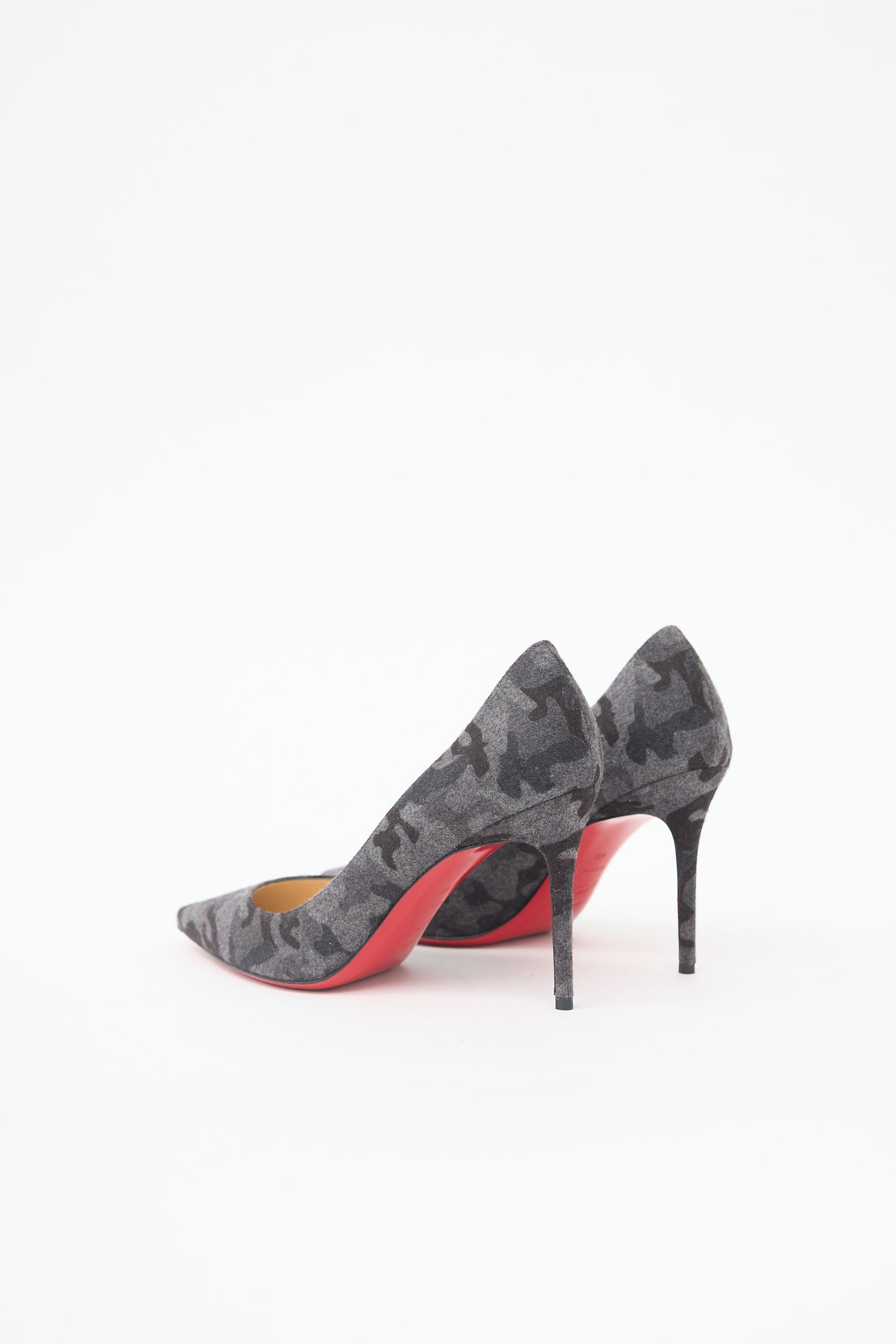 Christian Louboutin Flannel Camouflage Decollete Pump