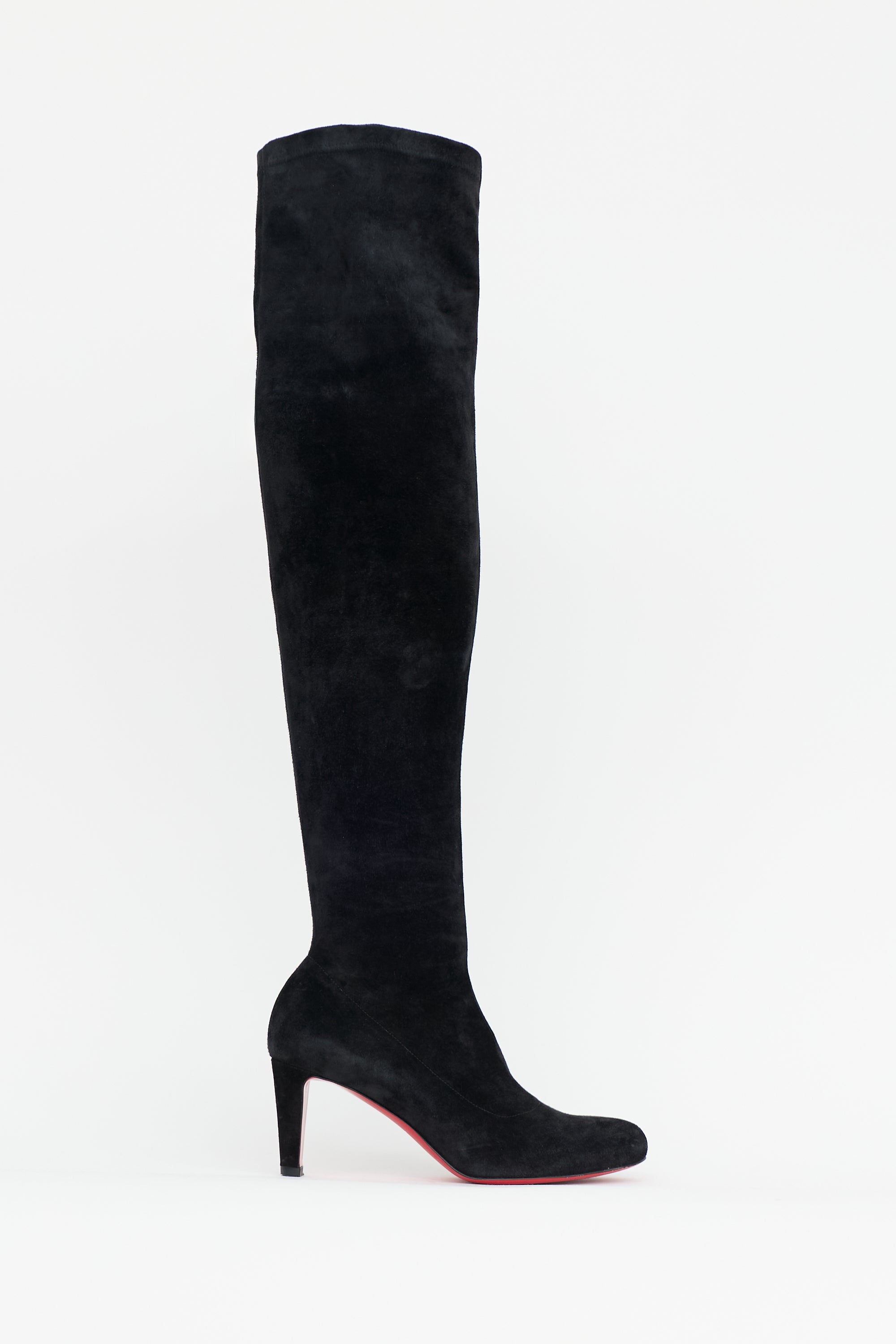 Christian Louboutin Suede Over The Knee Boot