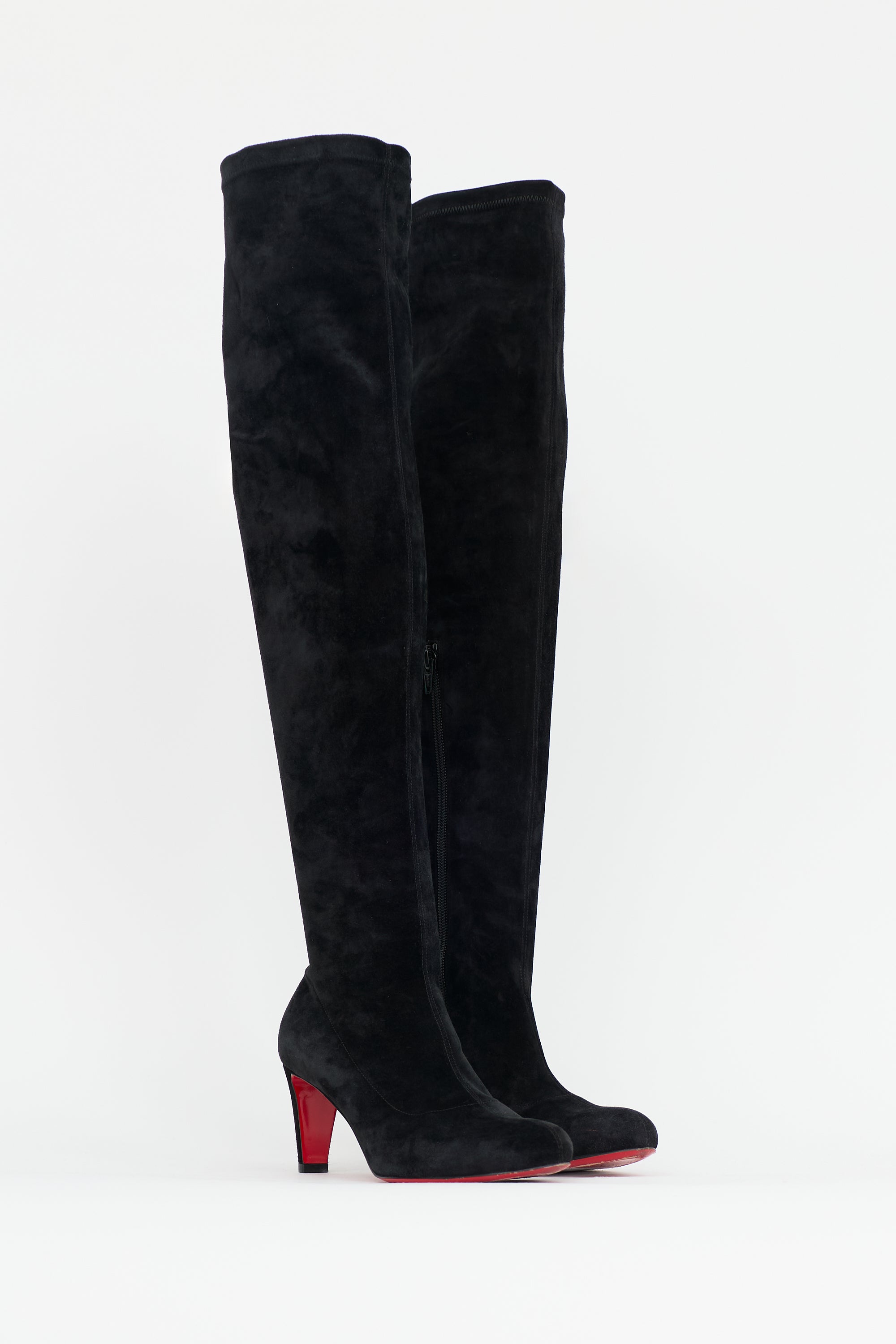 Christian Louboutin Suede Over The Knee Boot