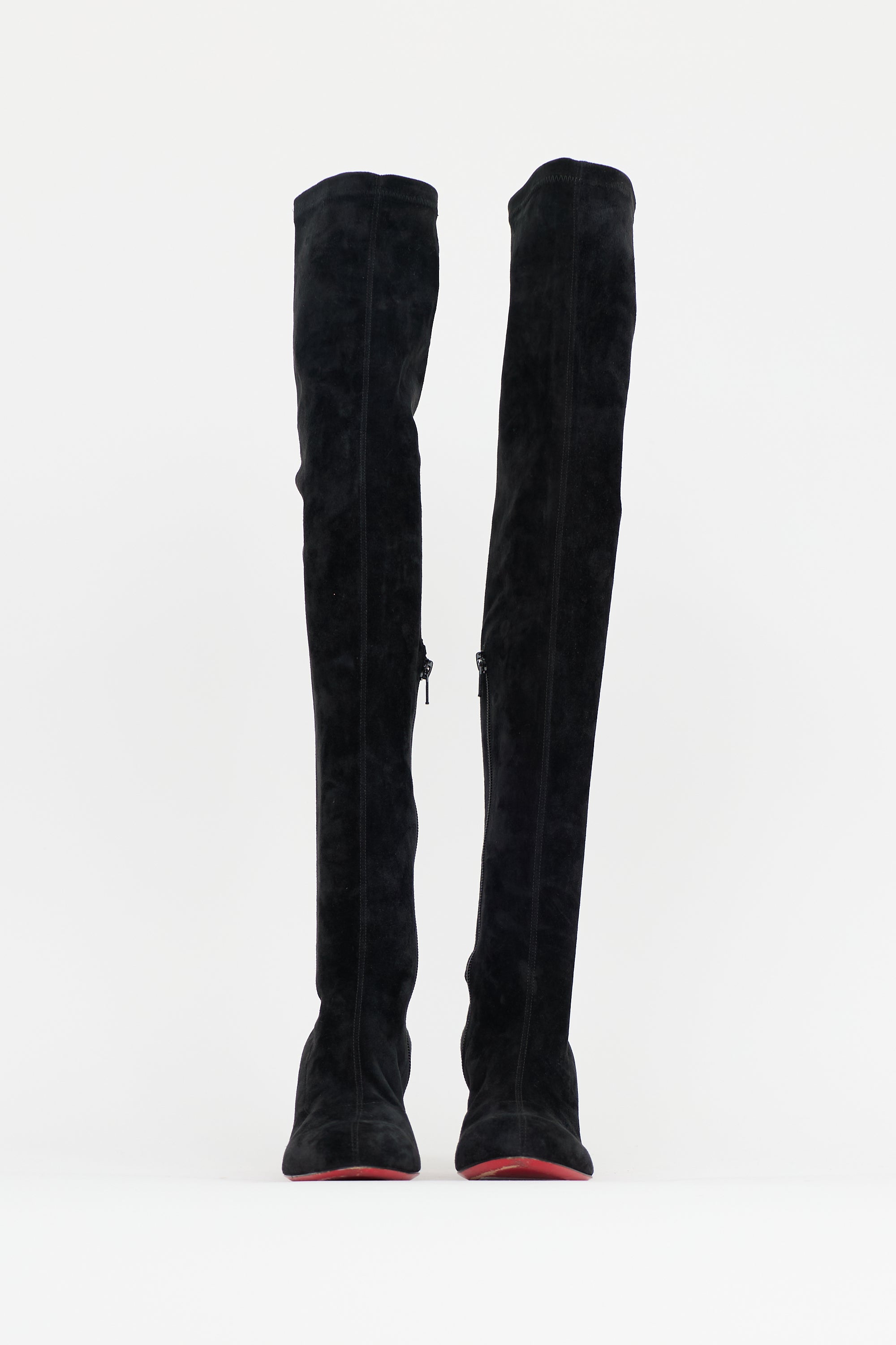 Christian Louboutin Suede Over The Knee Boot