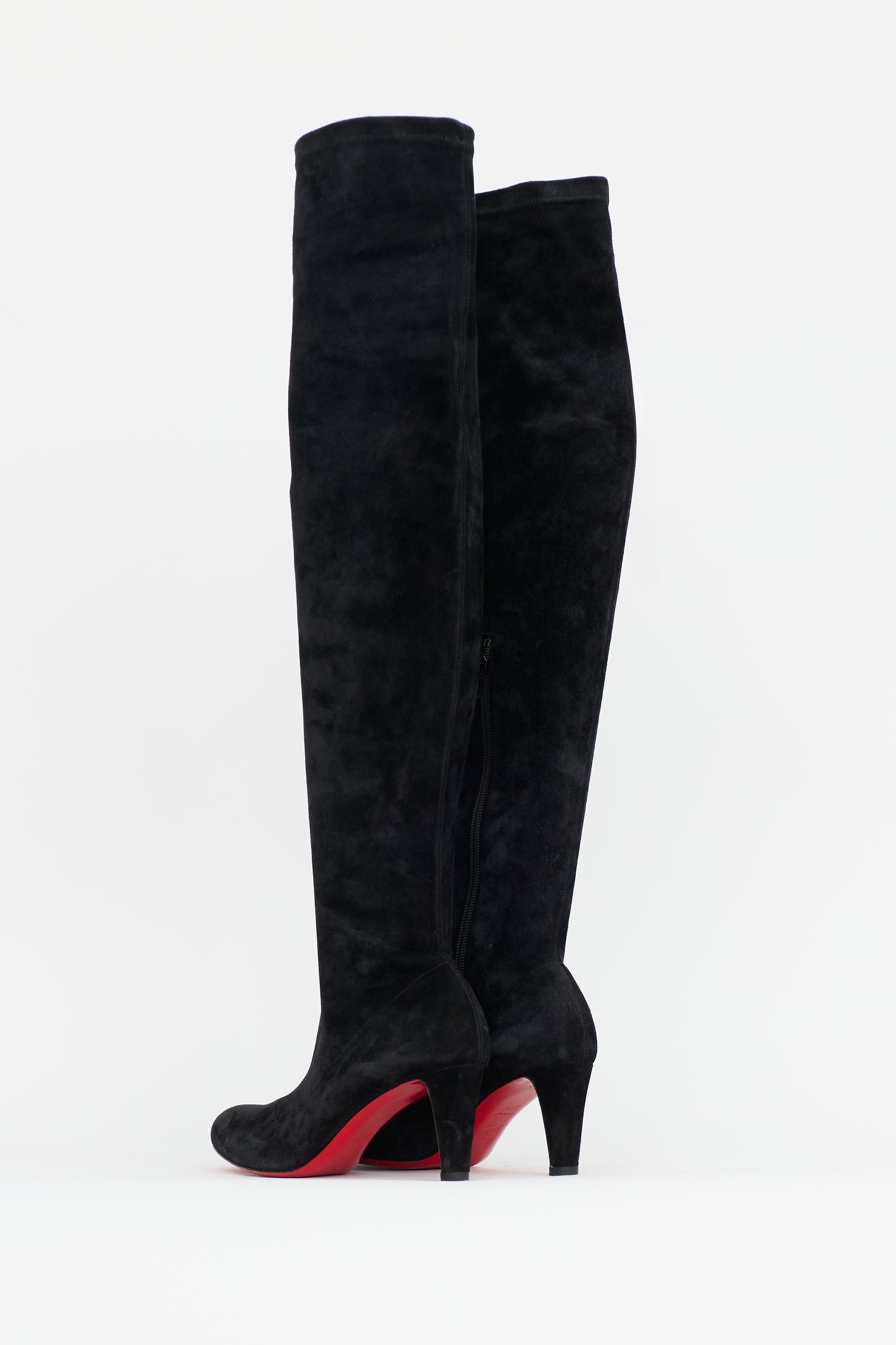 Christian Louboutin Suede Over The Knee Boot