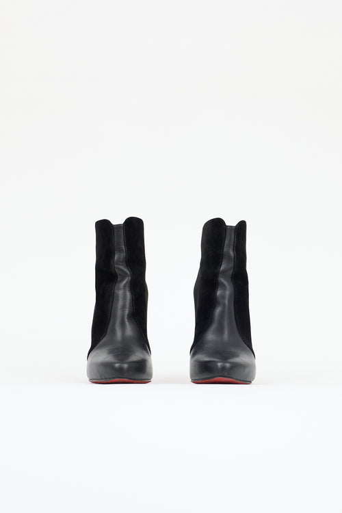 Christian Louboutin Leather Panelled Gaetanina Bootie