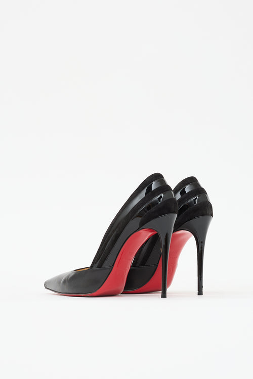 Christian Louboutin Leather & Patent Super 100 Pump