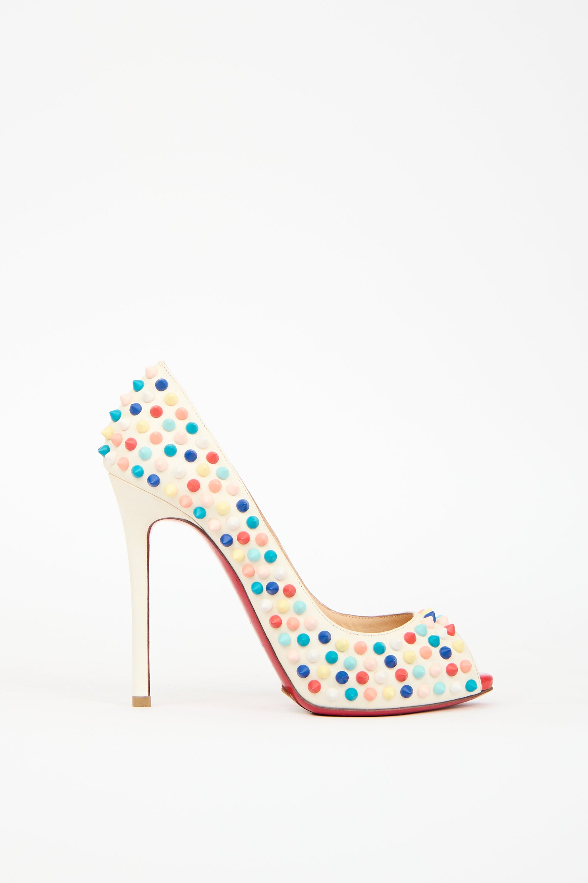Christian Louboutin Multicolour Leather Flo Spike Pump