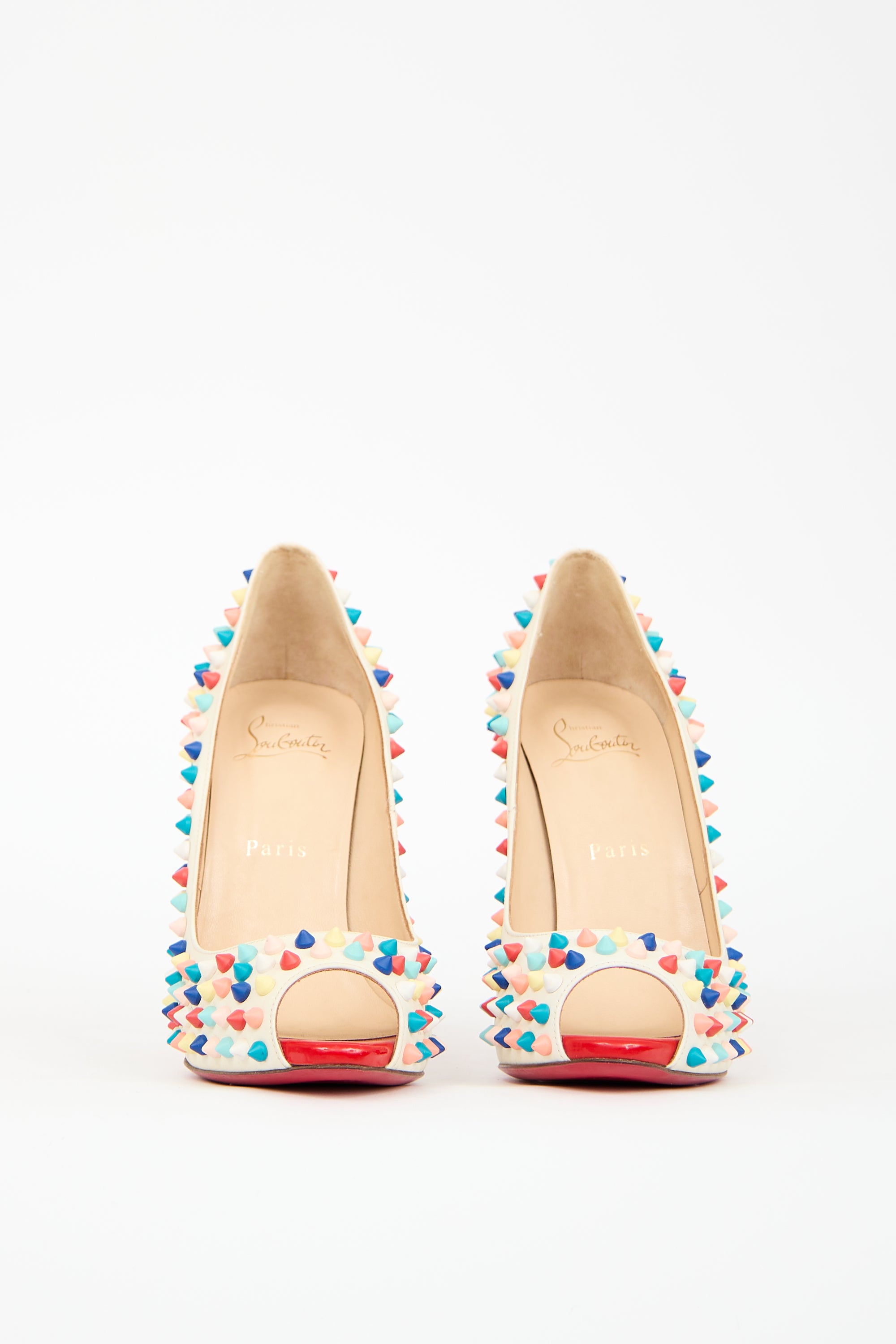 Christian Louboutin Multicolour Leather Flo Spike Pump