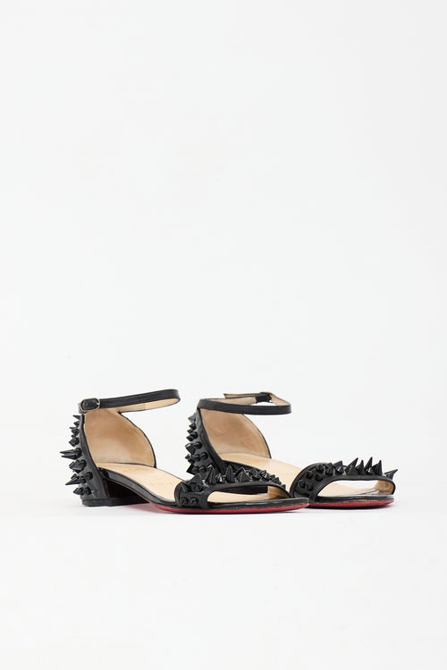 Christian Louboutin Patent Spike Druide Sandal