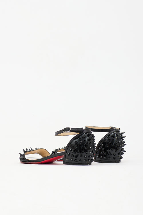 Christian Louboutin Patent Spike Druide Sandal