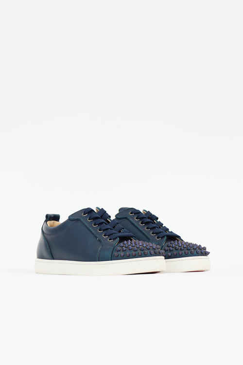 Christian Louboutin Leather Spike Louis Junior Sneaker