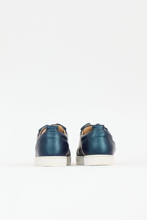 Christian Louboutin Leather Spike Louis Junior Sneaker