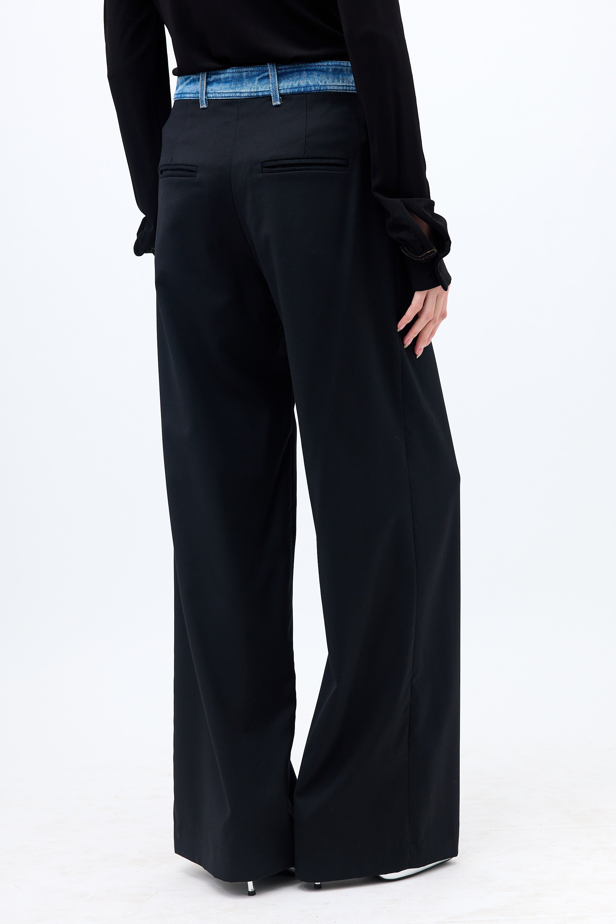 Christopher Esber Wool & Denim Trouser