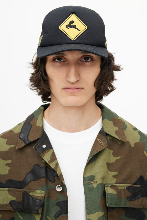 Chrome Hearts Black & Multicolour Camo Hat