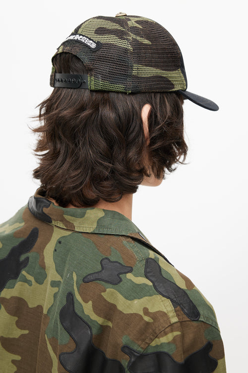 Chrome Hearts Black & Multicolour Camo Hat
