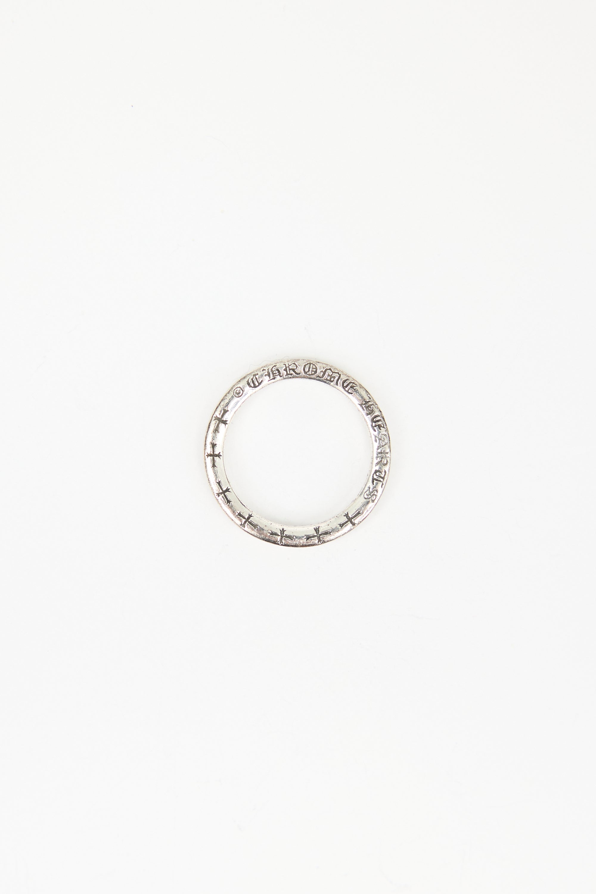Chrome Hearts Sterling Silver Logo Ring